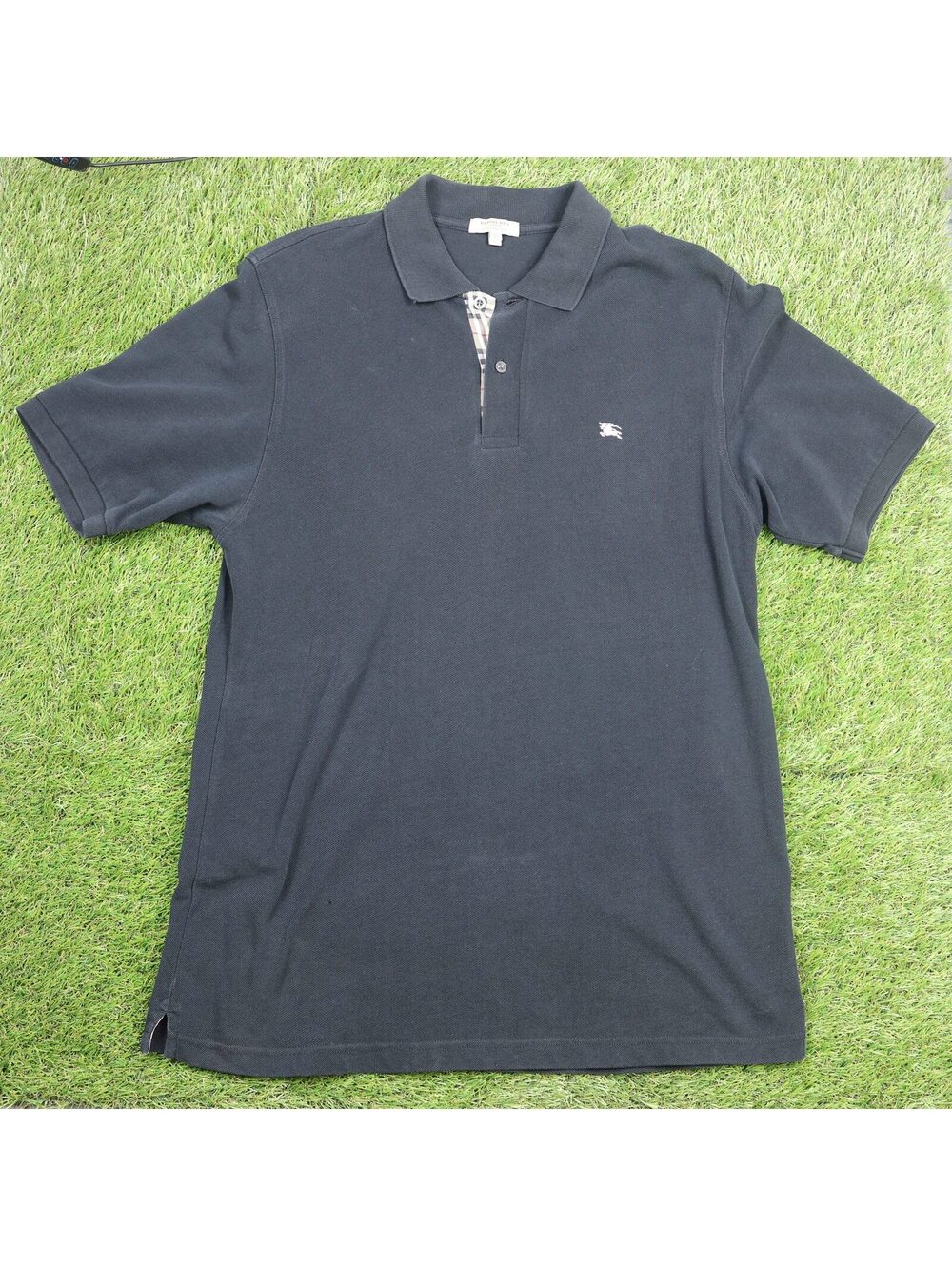 Plaid-Trim Polo Shirt